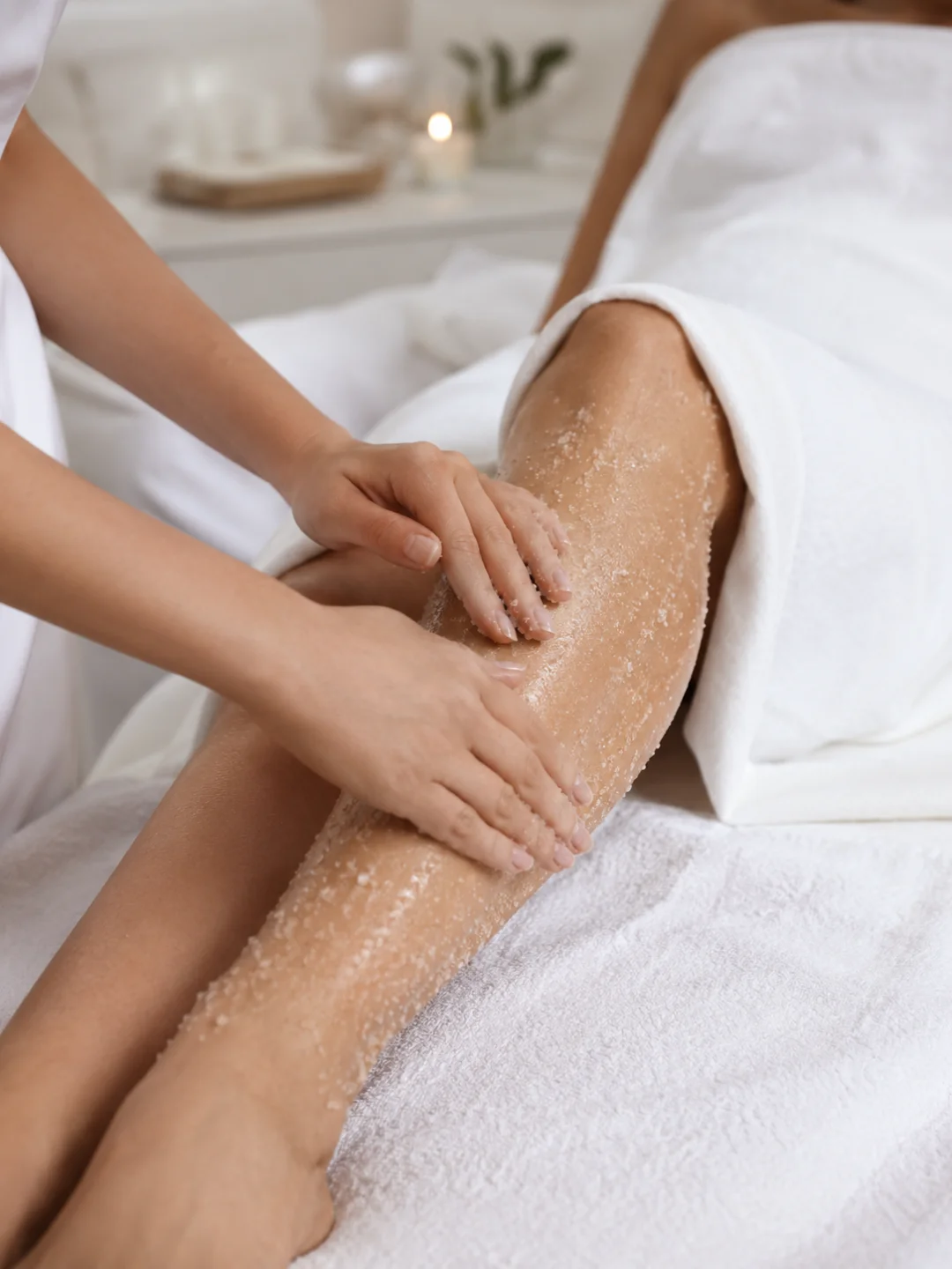 scrubbing exfoliating