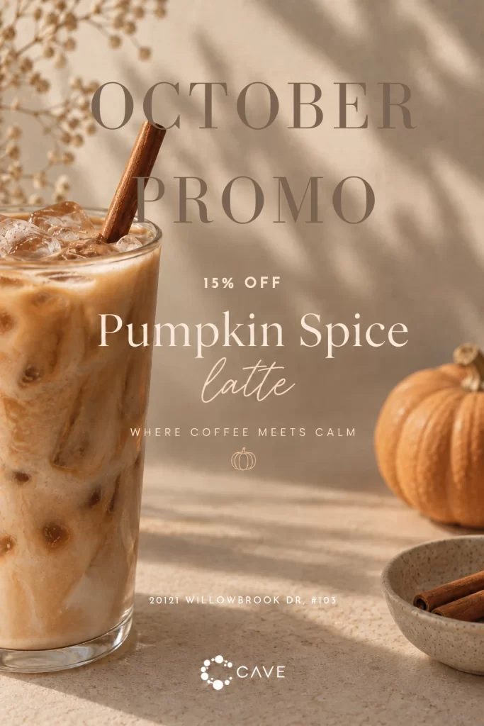 15% off Pumpkin Spice Lattes